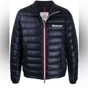 Moncler Men's Dark Blue Petichet Down Jacket In Blue